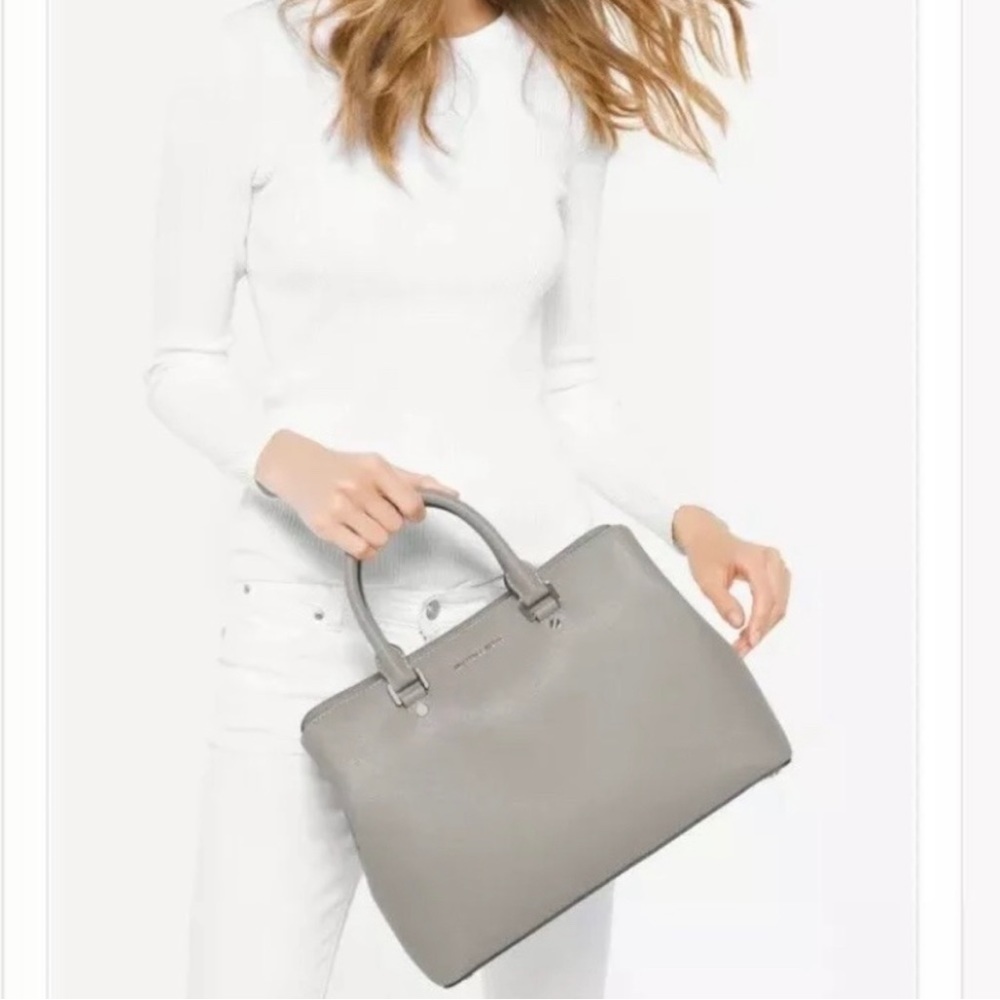 Michael Kors Savannah Large Saffiano Leather Satchel Bag